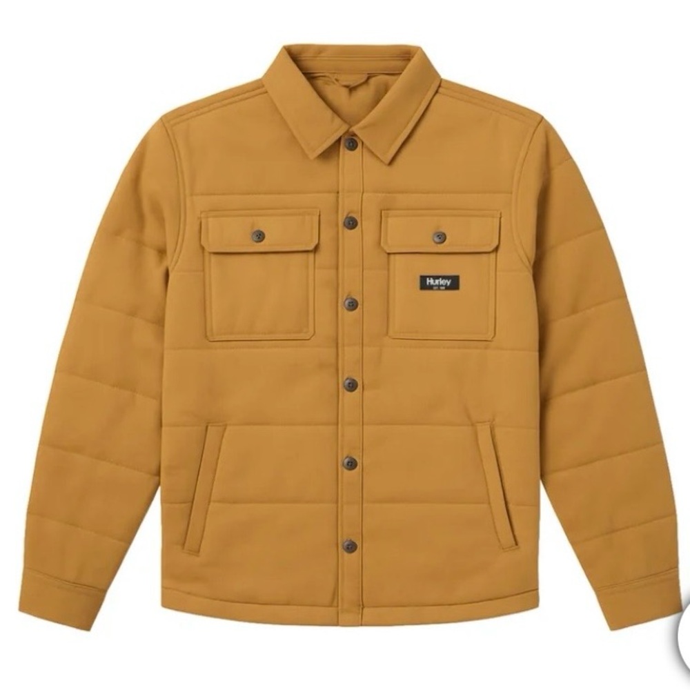 Hurley Men's Camel Shirt Jacket